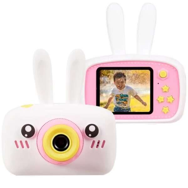 Детский цифровой фотоаппарат Kids Camera "Зайчик", белый