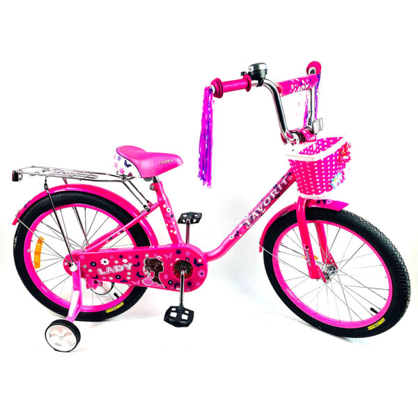 Детский двухколесный велосипед 16" FAVORIT LADY, розовый, арт. LAD-16RS